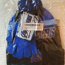 Marvel Avengers Kids Winter Beanie And Gloves Set