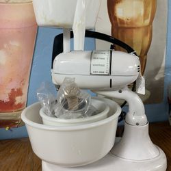 Vintage Dormeyer Mixer w/ 2 Bowls And Attachments