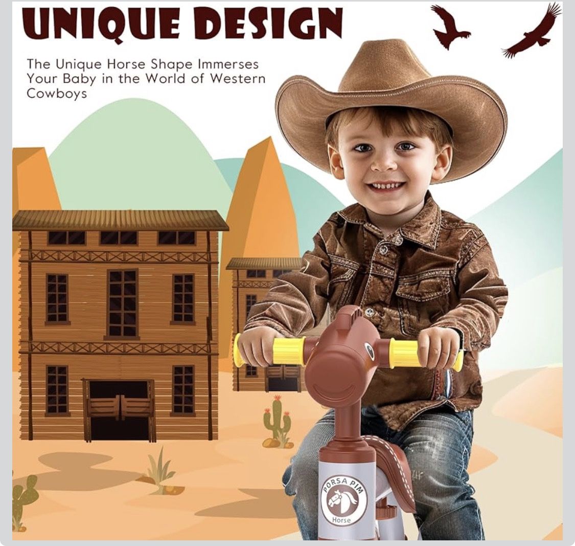 Baby Balance Bike for 1-2 Year Old Boy Girl, Balance Bike for 12-24 Months 4 Wheels Toddler Balance Bike, Baby Bike 1+ Years Toy First Birthday Gifts