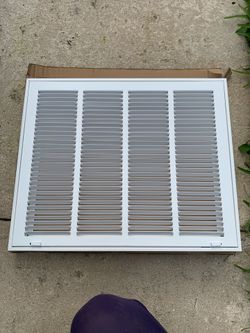 MetalFab 20x16 Return Air Grille MFRFG2016W
