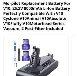 Dyson Vacuum Battery v6 v7 v8 v9 v10