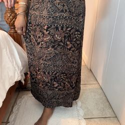 Charter Club Floral Patterned Maxi Shirt 