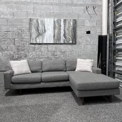 Gray Reversible Sectional (Free Delivery) 