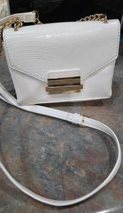 Forever 21 white/cream crossbody purse