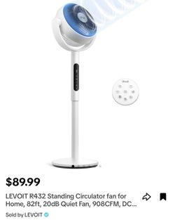 Standing Circulator fan with remote
