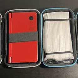 Real Nintendo dsi xl 25th anniversary edition original nes classic bundle and Ds Lite clear case 