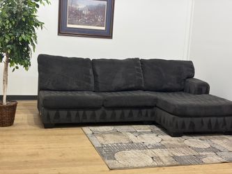 Ashley furniture black half sectional