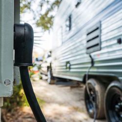 RV HOOK UP ELECTRICAL & SEWER HOOK UP 
