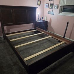 Bed frame and headboard