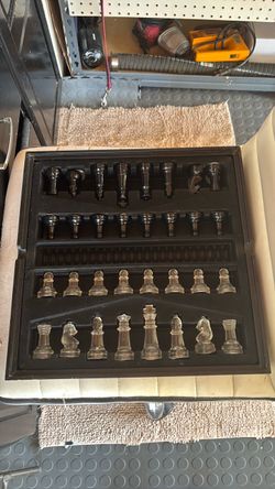 Chess pieces all compete