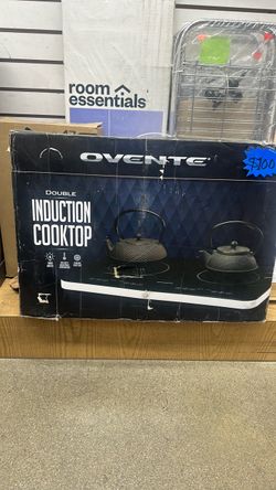 Vented double induction cooktop