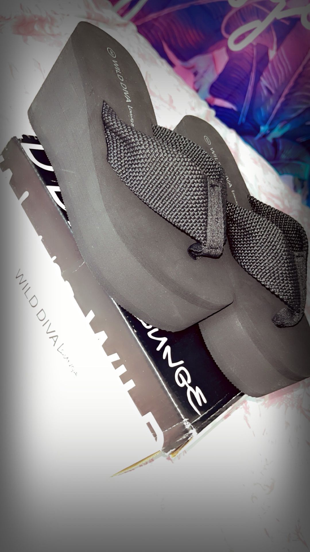 Black Platform Wedges