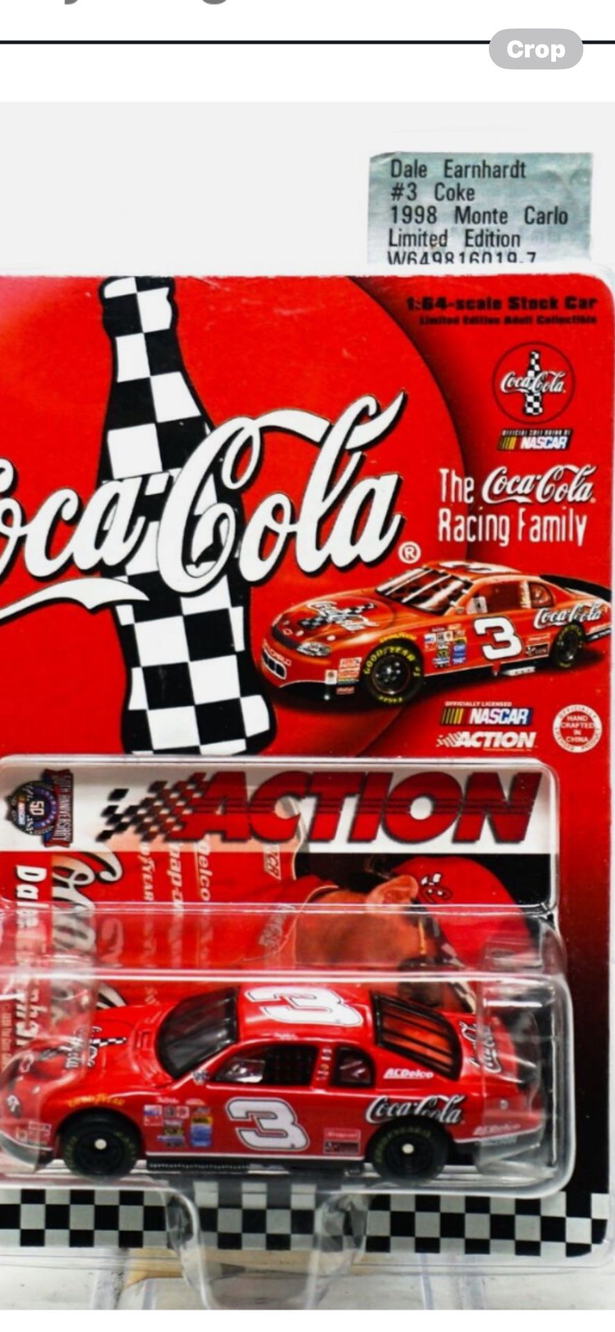 ACTION 1998 Dale Earnhardt #3 Coke Monte Carlo Limited Edition NASCAR 1:64 NEW! never opened