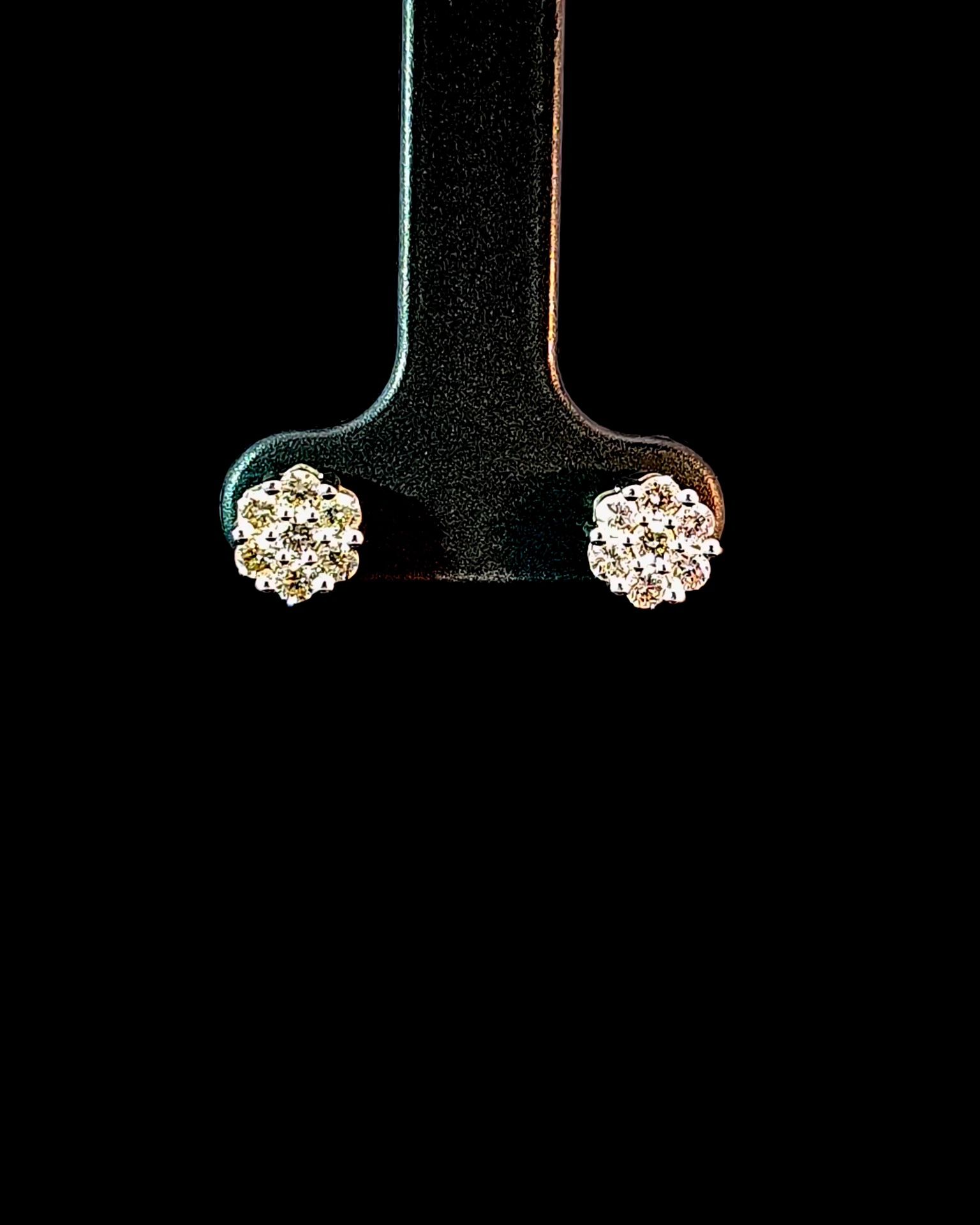 Elegant Diamond Stud Earrings