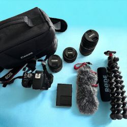 CANON CAMERA WITH ACCESSORIES