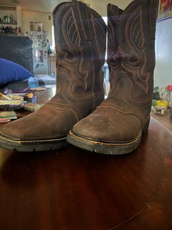 CODY JAMES MEN’S 11” MUSTANG SADDLE WATERPROOF WESTERN WORK BOOTS