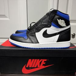 JORDAN 1 Retro High Royal Toe Size 10 **100% AUTHENTIC**
