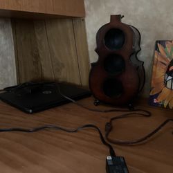 Wood Violin Wine Holder.