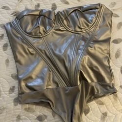 Metal Silver Bodysuit