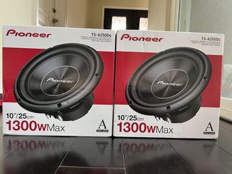 2 Pioneer A Series 10in Subwoofer With Dual Voice Coils 