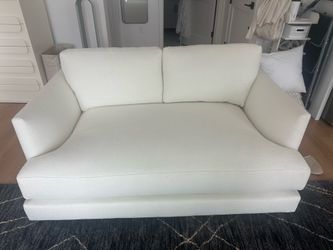 West elm Haven sofa  New delivered on June  26 Warm White, Performance Yarn Dyed Linen Weave 60 -wide 39 -depth