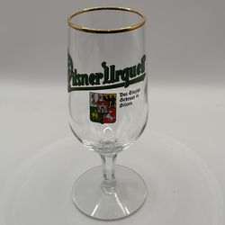 6.5" Tall Vintage Pilsner Urqueli Stem Beer Glass-Made In Germany.