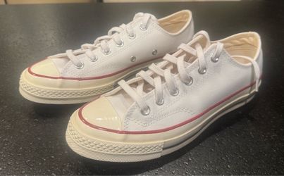 Converse Chuck 70 2019 Lace-Up Low Top Sneaker White/Garnet 162065C New