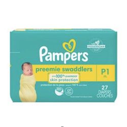 Pampers Swaddlers Preemie Diapers, 27 CT