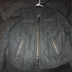 Lg Black Rock And Republic Utility Bomber Jacket