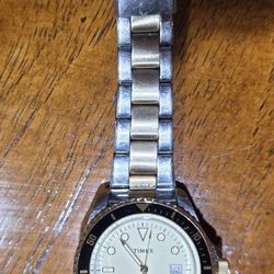 Timex Indigo Analog Watch, Stainless Steel