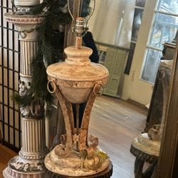 Vintage Italian Terracotta Lamp 