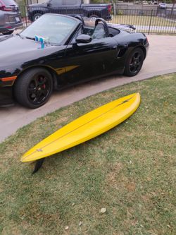Vintage gun title in photos Clark foam 8 ft long 19 and 3/4 wide single fin