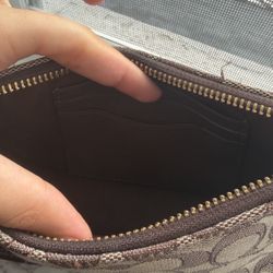 Coach Bag , Brown, Gold, Small