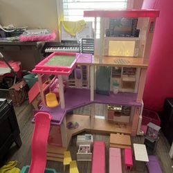 Barbie Dream House, RV, Dolls And Accessories 
