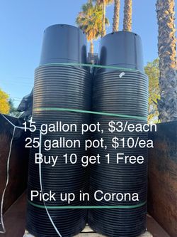 25 gallon pot 💥Buy 10 get 1 Free💥 $10/ea