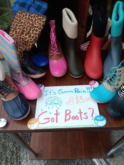 Boots it’s raining it’s pouring we got you covers