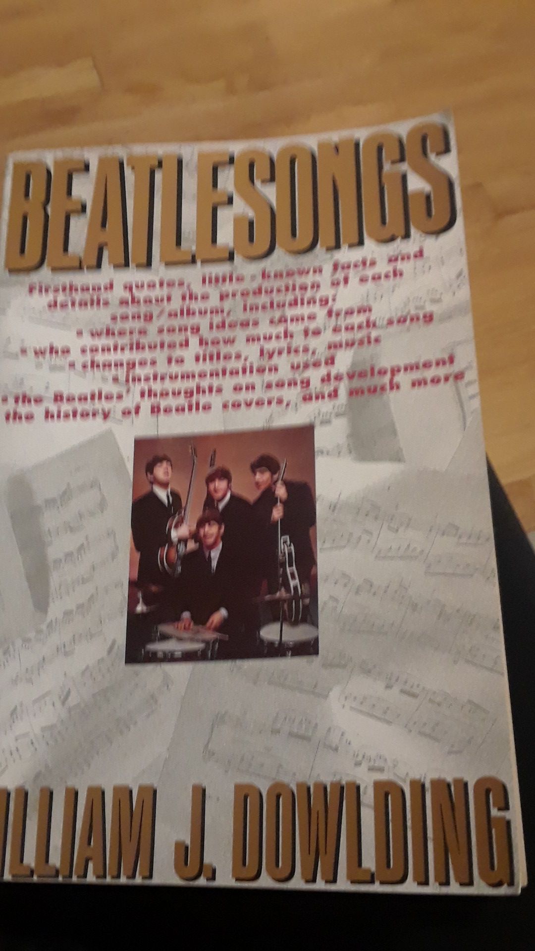 Beatle songs book, by william j. Dowlding.
