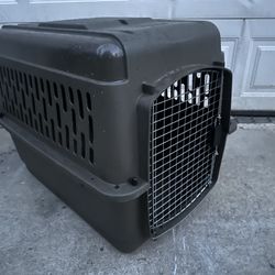 The crate, 33 inches long