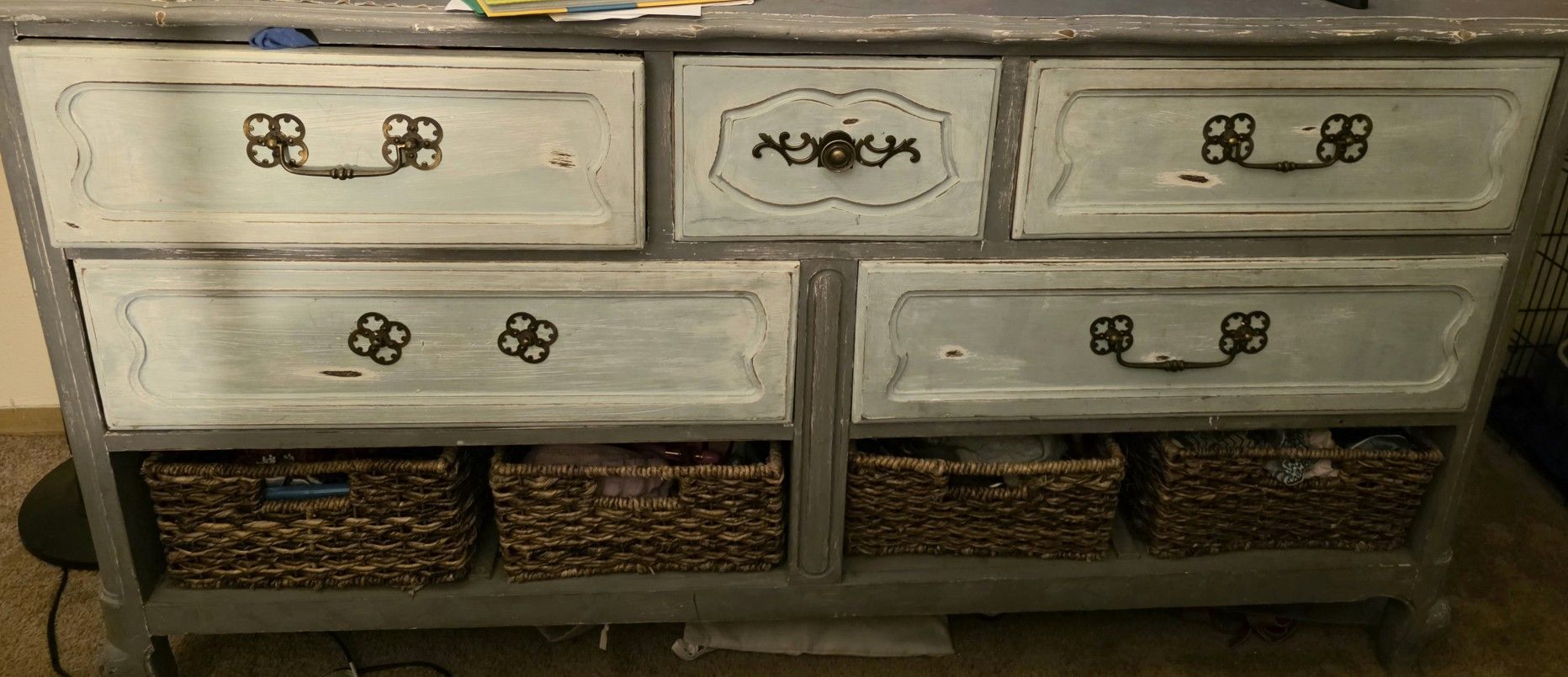 Solid Wood Shabby Chic Dresser