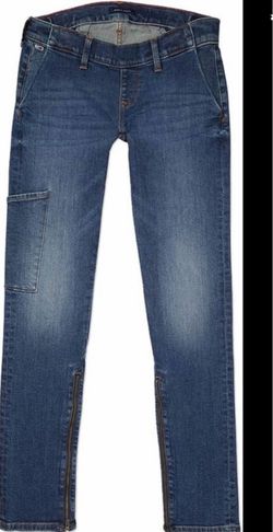 Tommy Hilfiger Blue Cargo Jeans with Zipper Hem