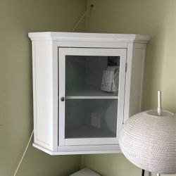 White Corner Shelf Bed Bath Vanity