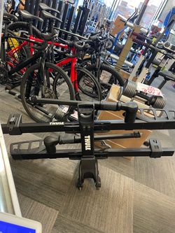 THULE T2 Pro XTR 2-Bike Hitch Rack TRAILER like new has keys