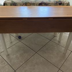 Drop leaf cottage style sofa table 