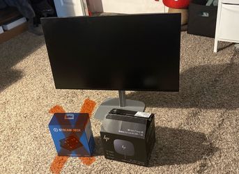 HP 27” monitor + USB dock station BUNDLE