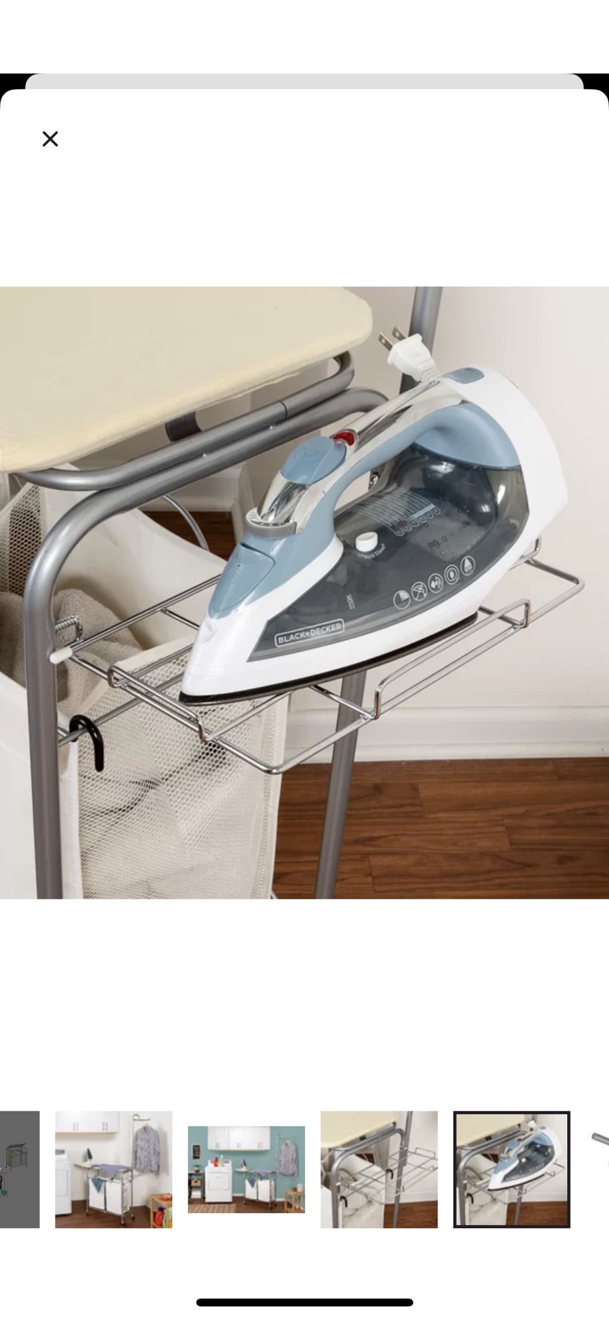 Laundry Sorter Ironing Board And Steam Rack
