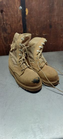 Tan Military Combat Boots Kids Size 3