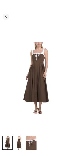 NWOT Moon River brown dress