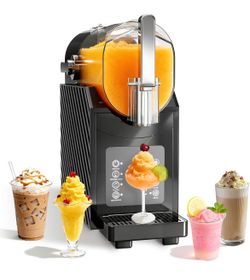 Erivess 88oz Slushie Machine for Home - No Ice Needed Slushy Maker with Self-Cleaning, Professional Frozen Drink Maker, Ice Cream & Smoothie Machine f