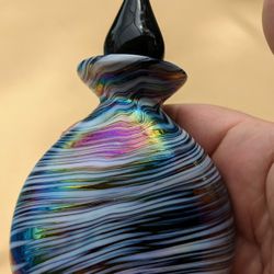 Vintage Iridescent Glass Perfume Bottle