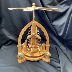 Erzqebirge Nativity Christmas Pyramid Carousel